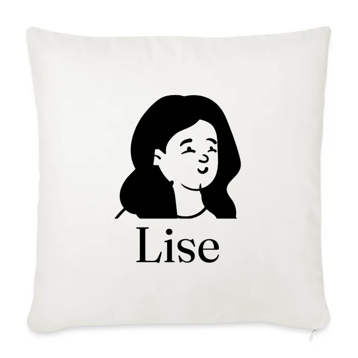 Coussin personnalisé au prénom Lise