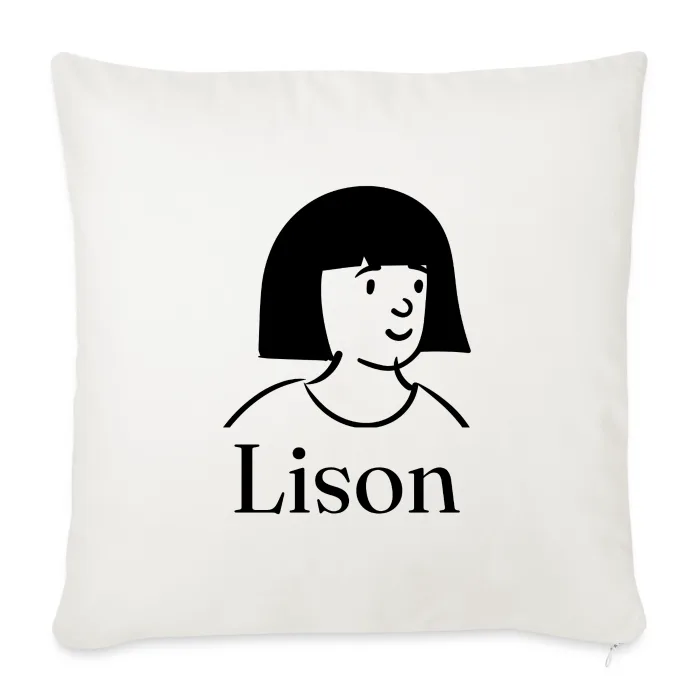 Coussin personnalisé au prénom Lison