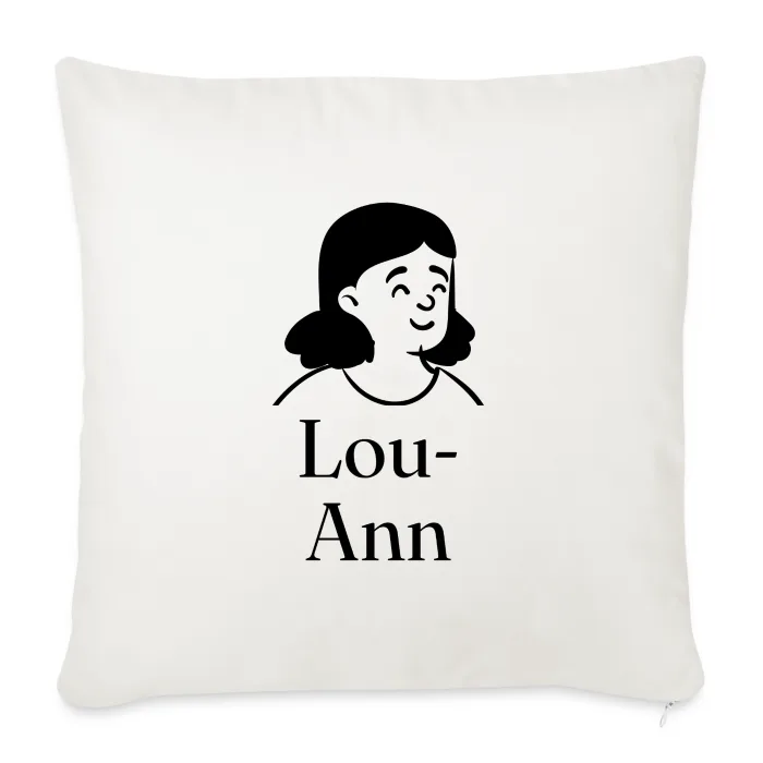 Coussin personnalisé au prénom Lou-Ann