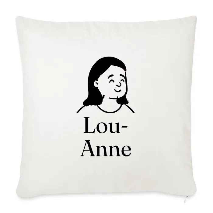 Coussin personnalisé au prénom Lou-Anne