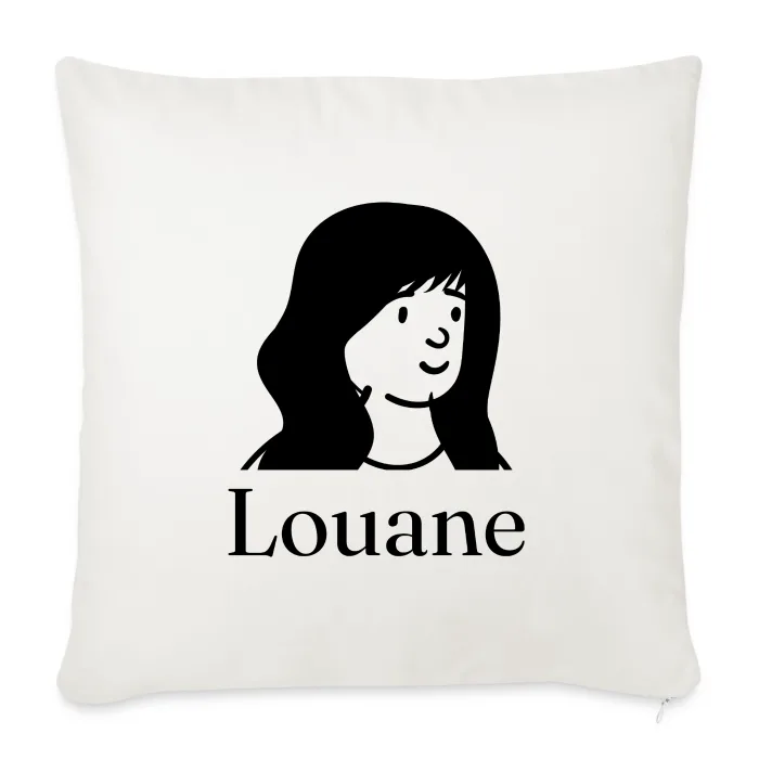 Coussin personnalisé au prénom Louane