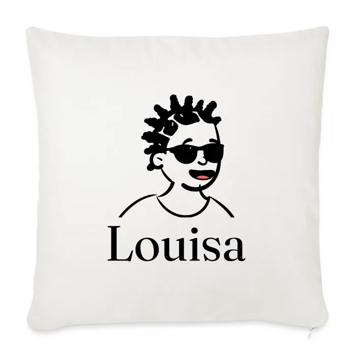Coussin personnalisé au prénom Louisa