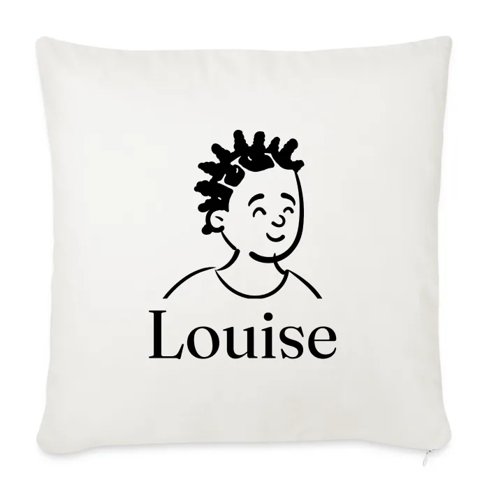 Coussin personnalisé au prénom Louise