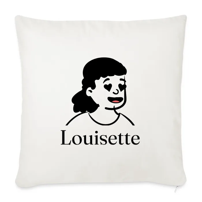 Coussin personnalisé au prénom Louisette