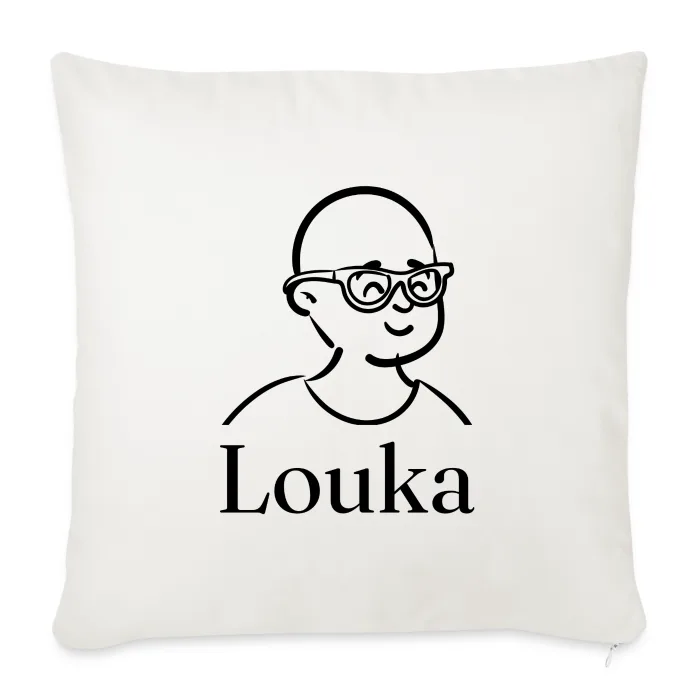 Coussin personnalisé au prénom Louka