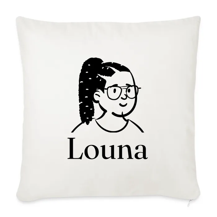 Coussin personnalisé au prénom Louna