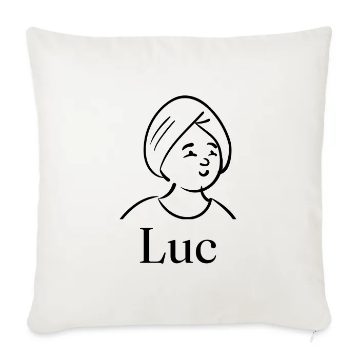 Coussin personnalisé au prénom Luc