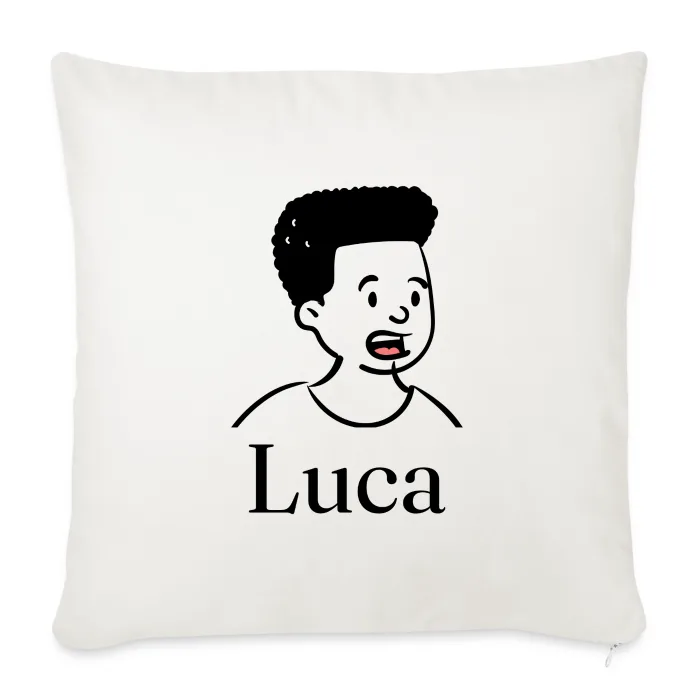 Coussin personnalisé au prénom Luca