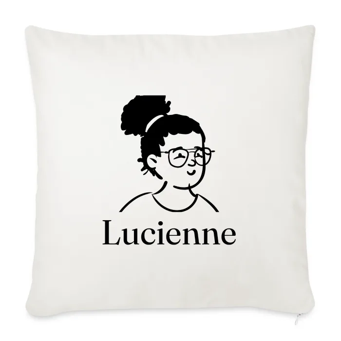 Coussin personnalisé au prénom Lucienne