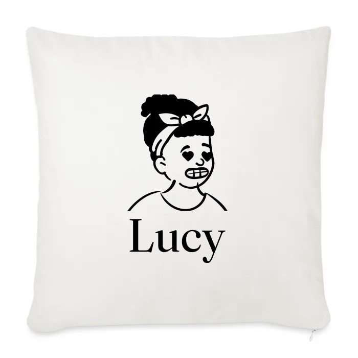 Coussin personnalisé au prénom Lucy