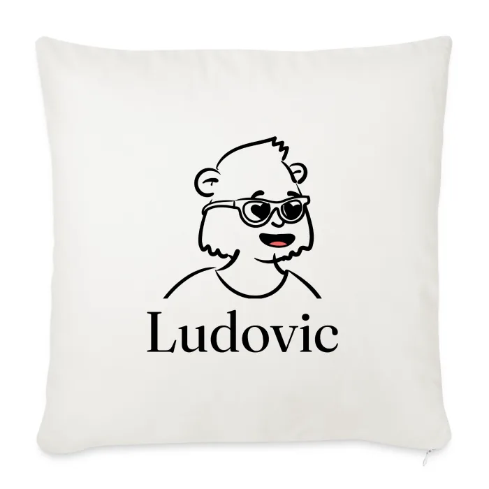 Coussin personnalisé au prénom Ludovic
