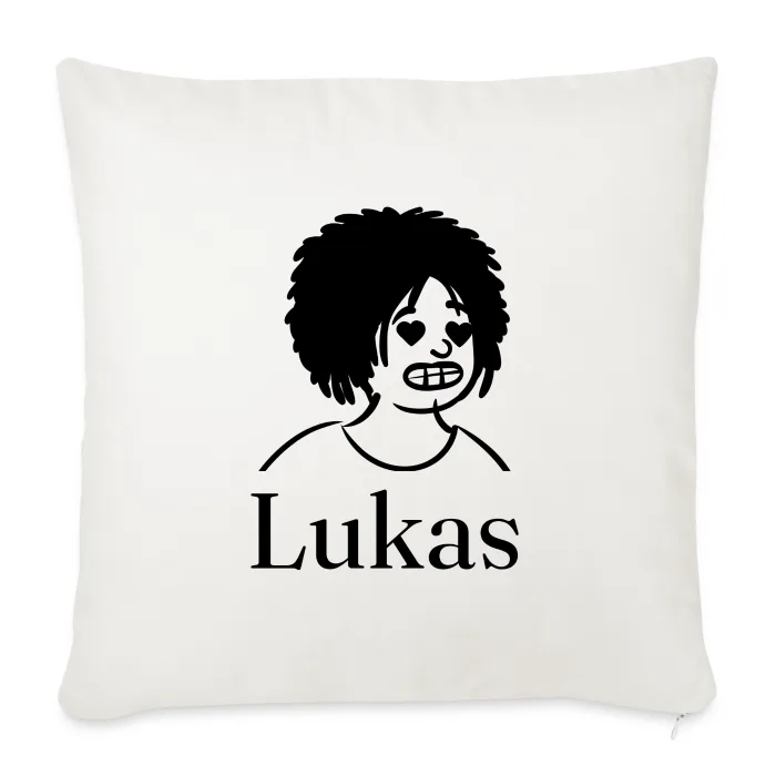 Coussin personnalisé au prénom Lukas