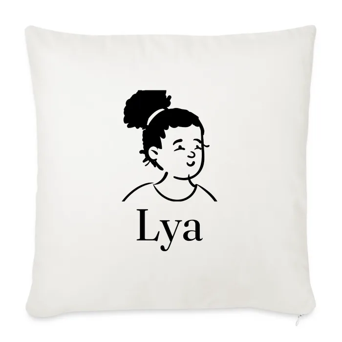 Coussin personnalisé au prénom Lya