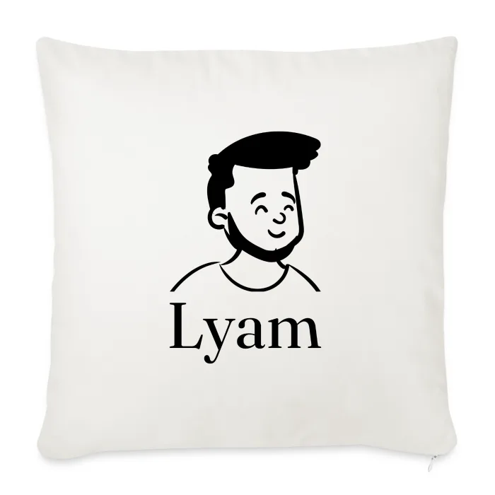 Coussin personnalisé au prénom Lyam