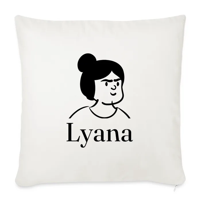 Coussin personnalisé au prénom Lyana