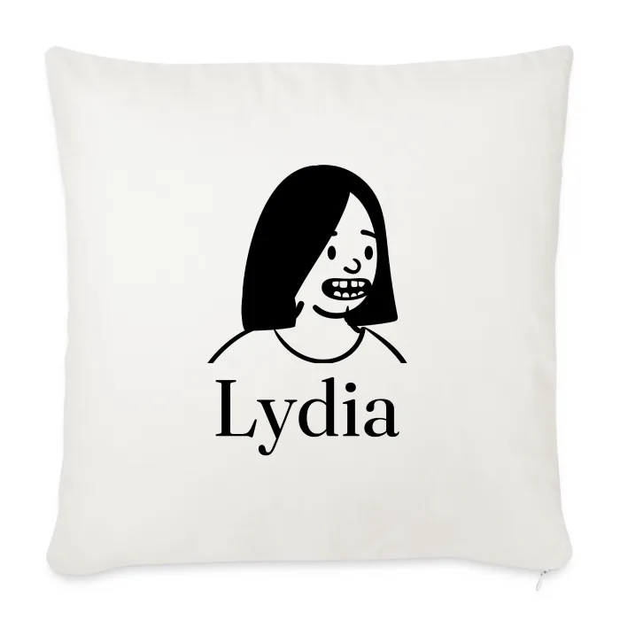 Coussin personnalisé au prénom Lydia