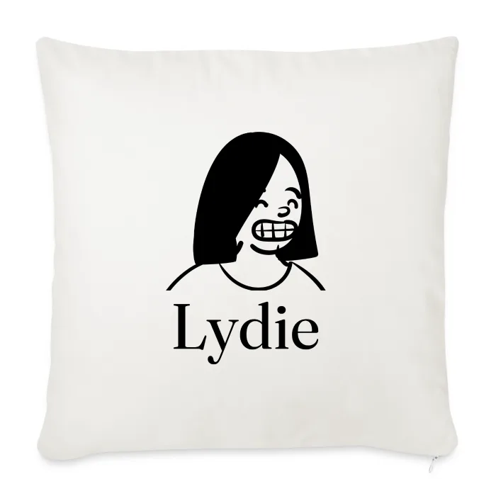 Coussin personnalisé au prénom Lydie