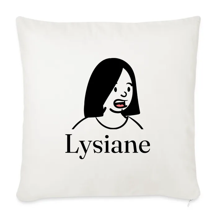 Coussin personnalisé au prénom Lysiane
