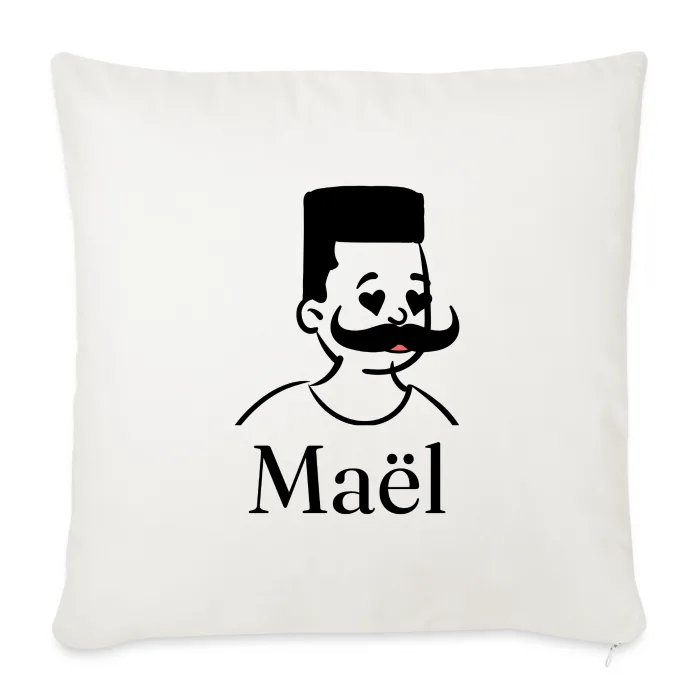 Coussin personnalisé au prénom Maël