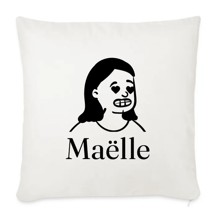 Coussin personnalisé au prénom Maëlle