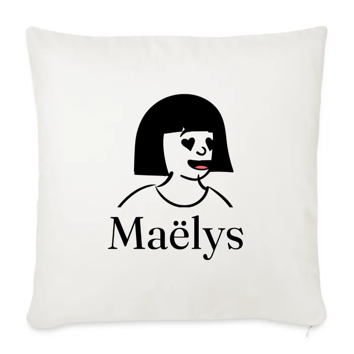 Coussin personnalisé au prénom Maëlys