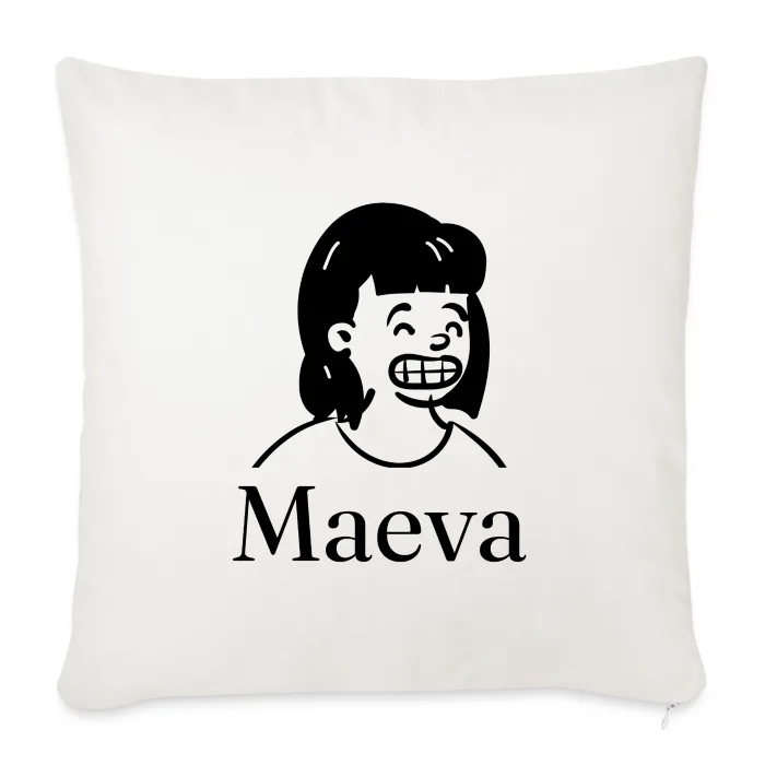 Coussin personnalisé au prénom Maeva