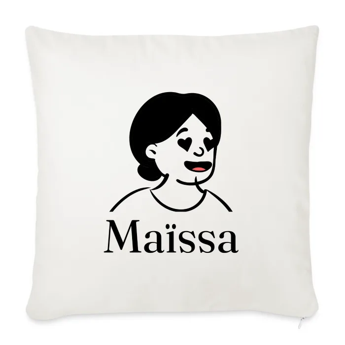 Coussin personnalisé au prénom Maïssa
