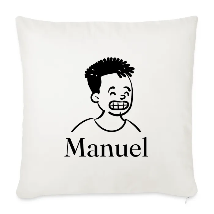 Coussin personnalisé au prénom Manuel