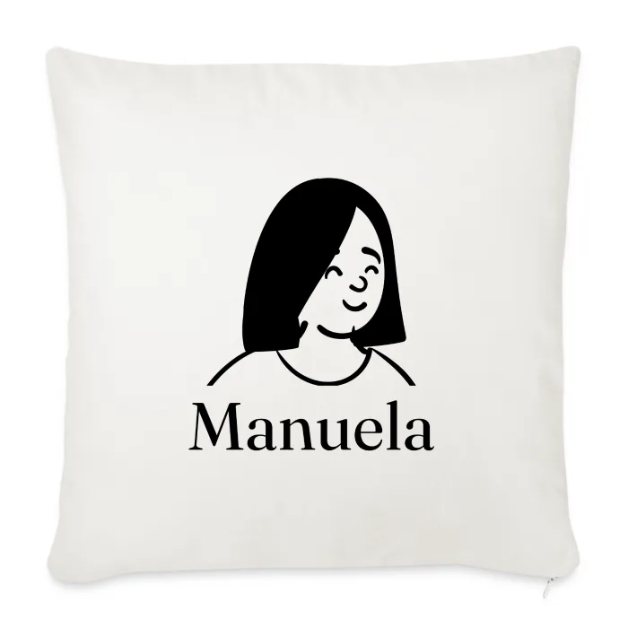 Coussin personnalisé au prénom Manuela