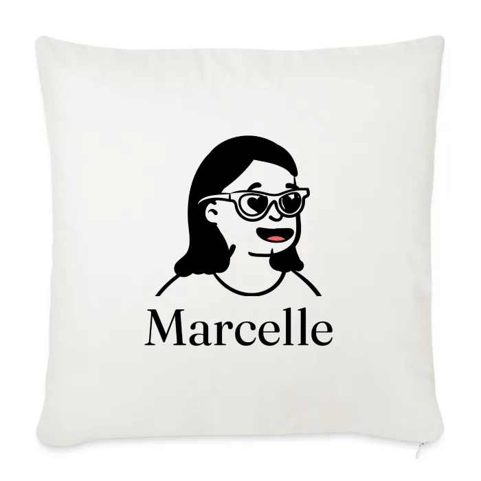 Coussin personnalisé au prénom Marcelle