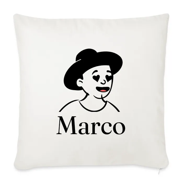 Coussin personnalisé au prénom Marco