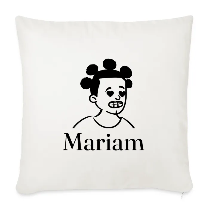 Coussin personnalisé au prénom Mariam