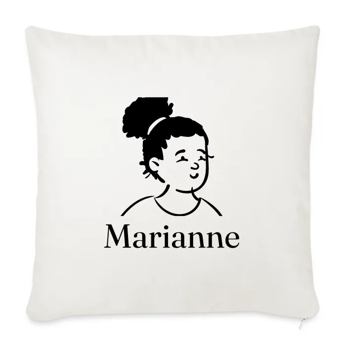 Coussin personnalisé au prénom Marianne
