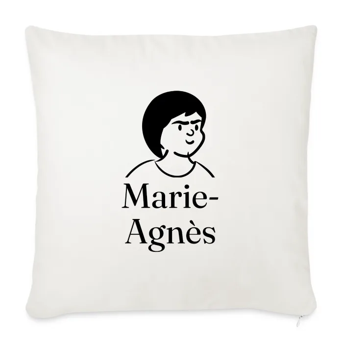Coussin personnalisé au prénom Marie-Agnès