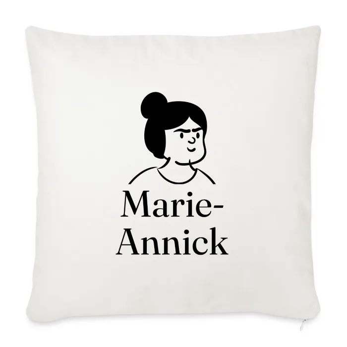 Coussin personnalisé au prénom Marie-Annick