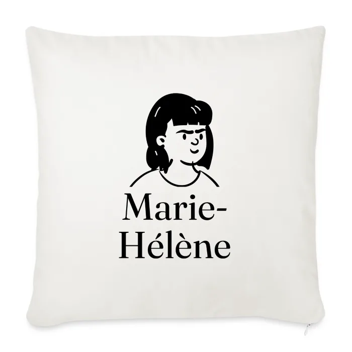 Coussin personnalisé au prénom Marie-Hélène