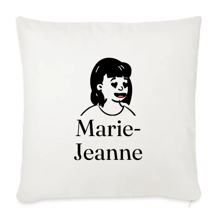 Coussin personnalisé au prénom Marie-Jeanne