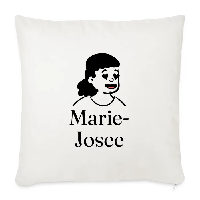 Coussin personnalisé au prénom Marie-Josee