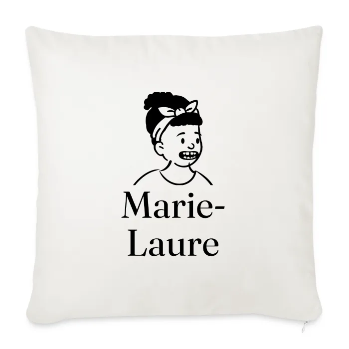 Coussin personnalisé au prénom Marie-Laure
