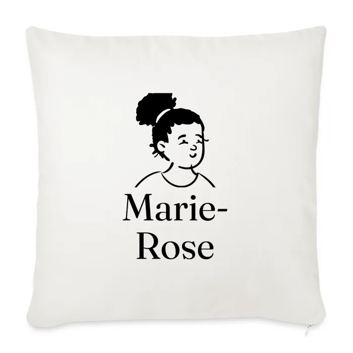 Coussin personnalisé au prénom Marie-Rose