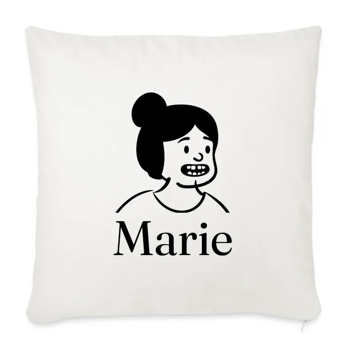 Coussin personnalisé au prénom Marie