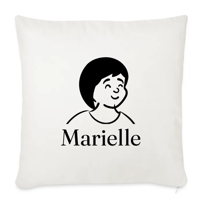 Coussin personnalisé au prénom Marielle