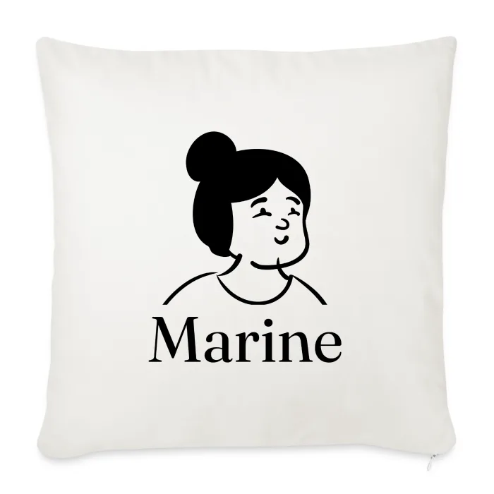 Coussin personnalisé au prénom Marine