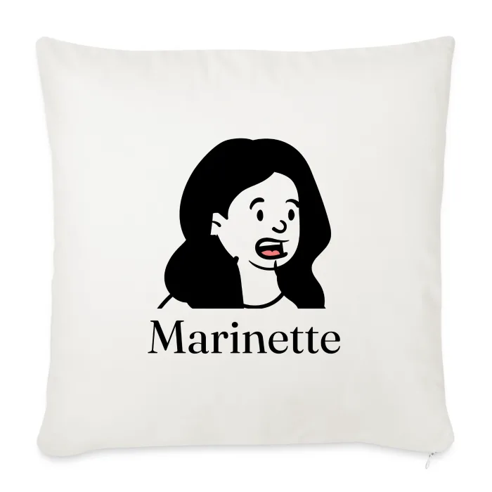 Coussin personnalisé au prénom Marinette
