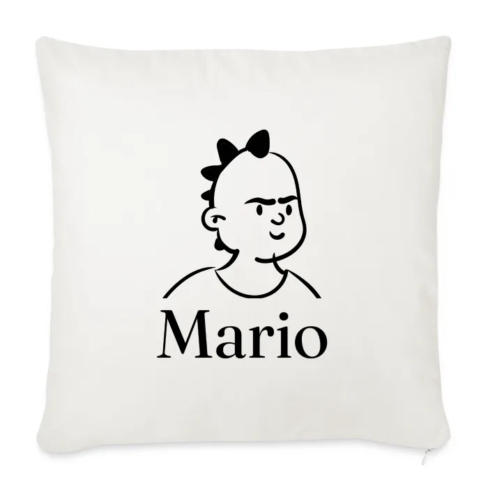 Coussin personnalisé au prénom Mario