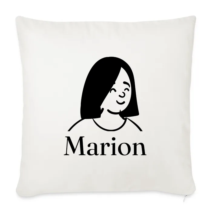 Coussin personnalisé au prénom Marion