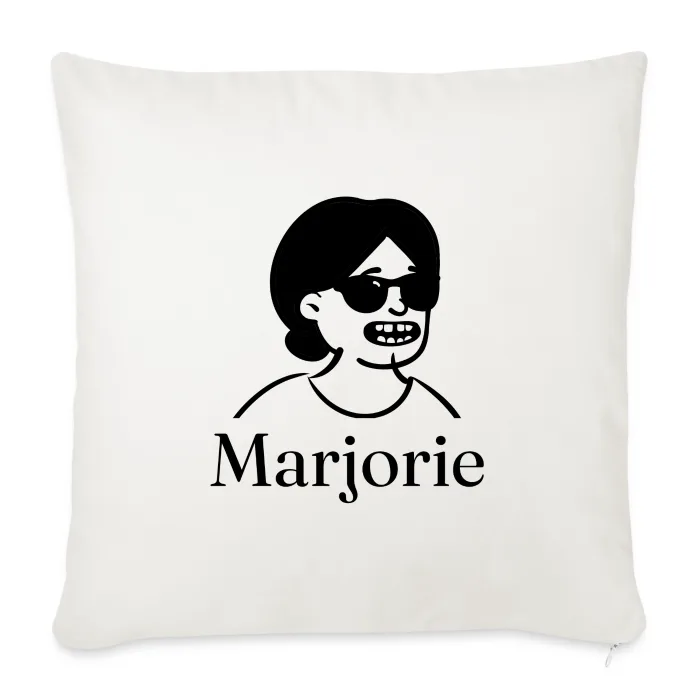 Coussin personnalisé au prénom Marjorie
