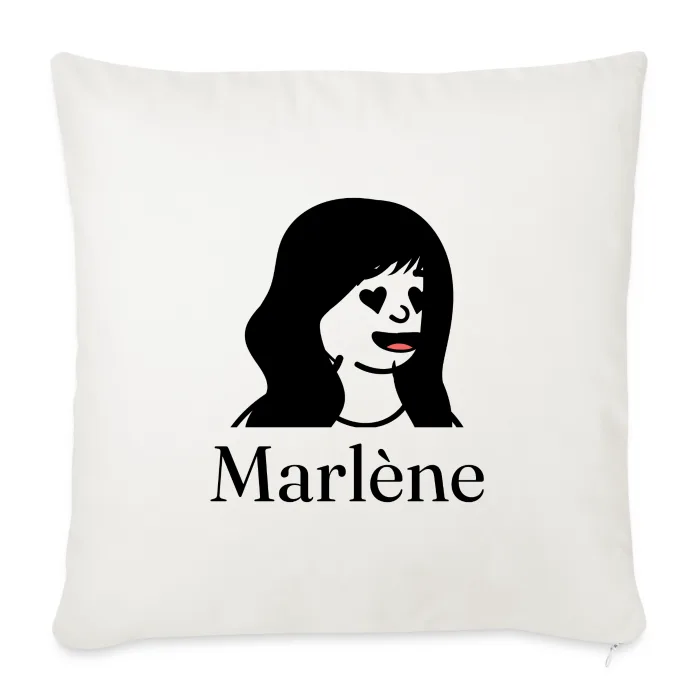 Coussin personnalisé au prénom Marlène