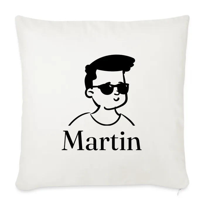 Coussin personnalisé au prénom Martin