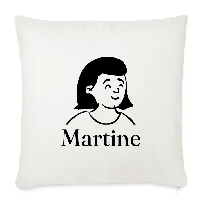 Coussin personnalisé au prénom Martine